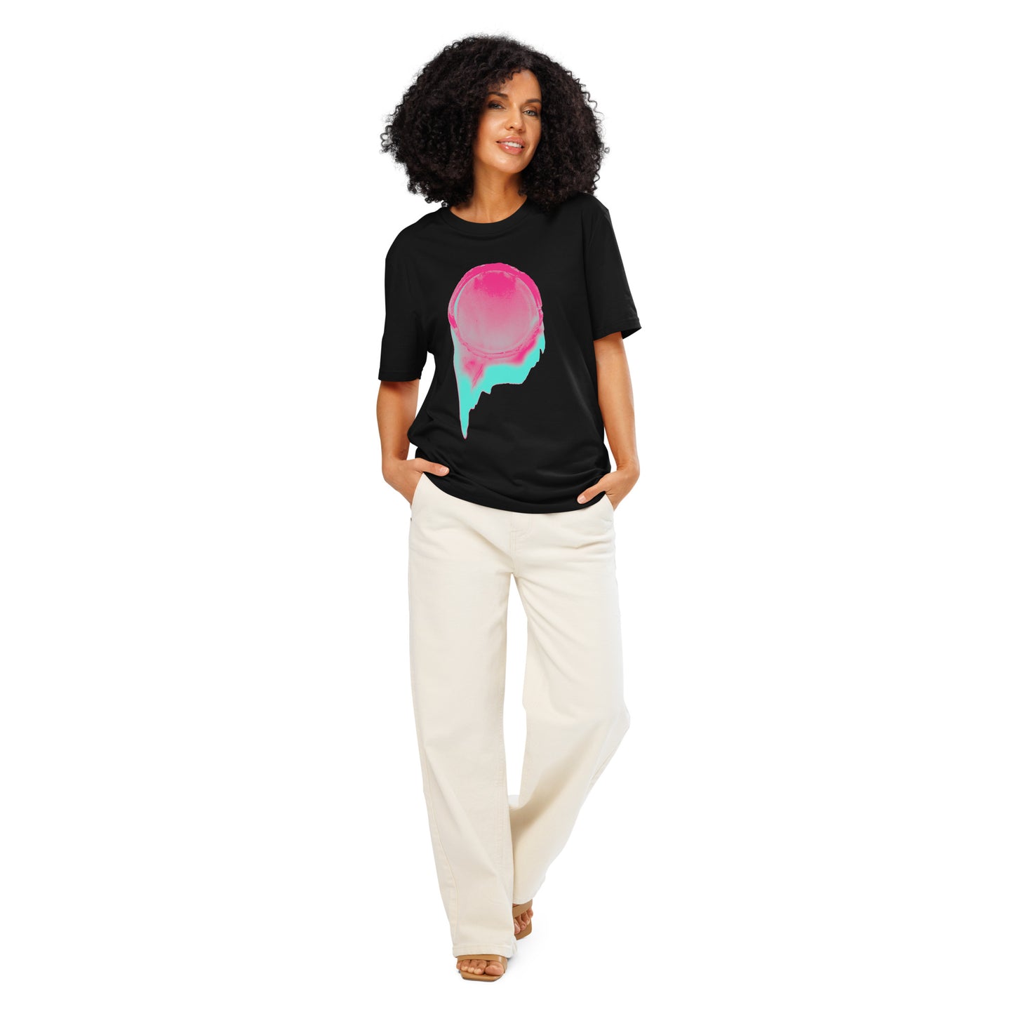Unisex organic ribbed neck t-shirt 02
