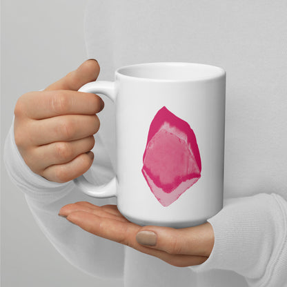 White glossy mug A