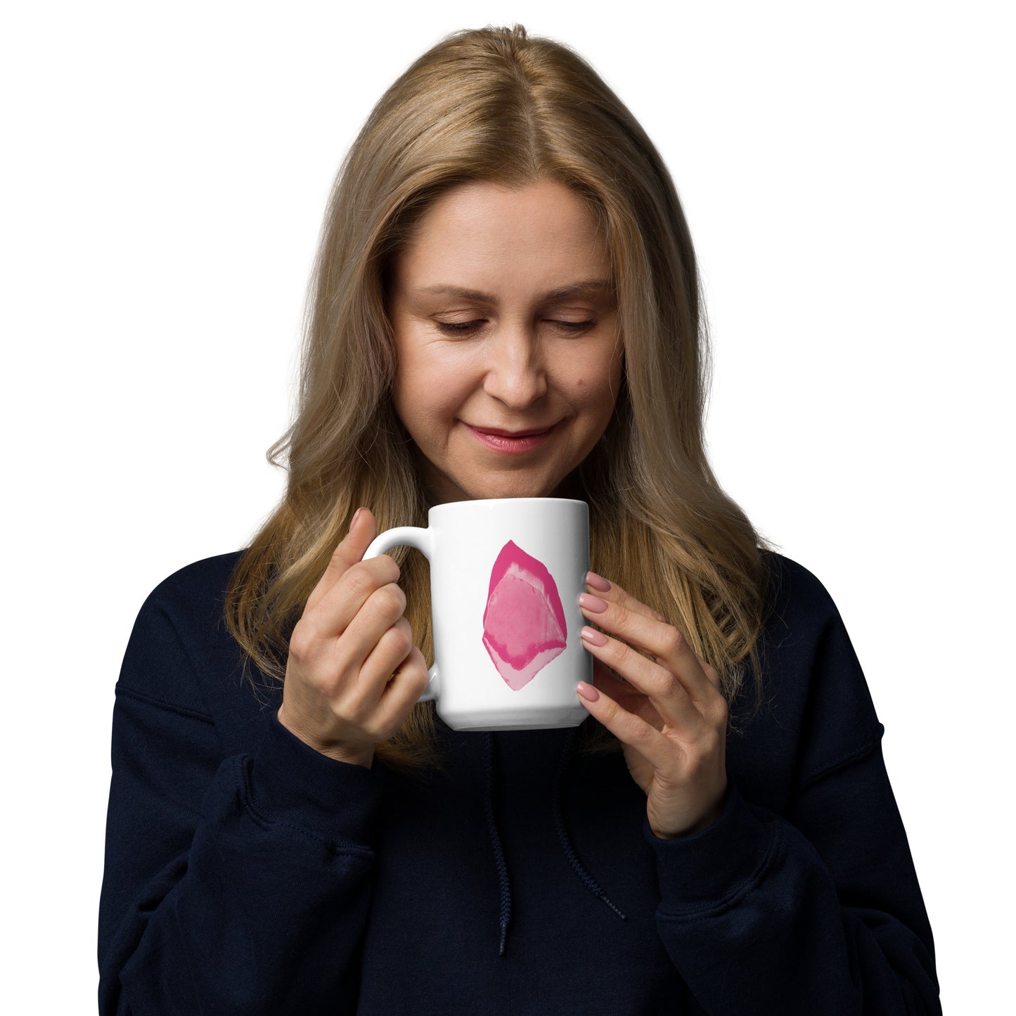 White glossy mug A