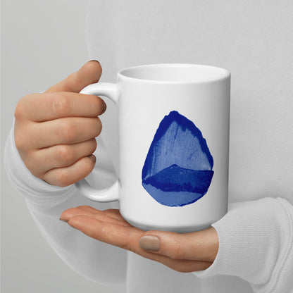 White glossy mug C