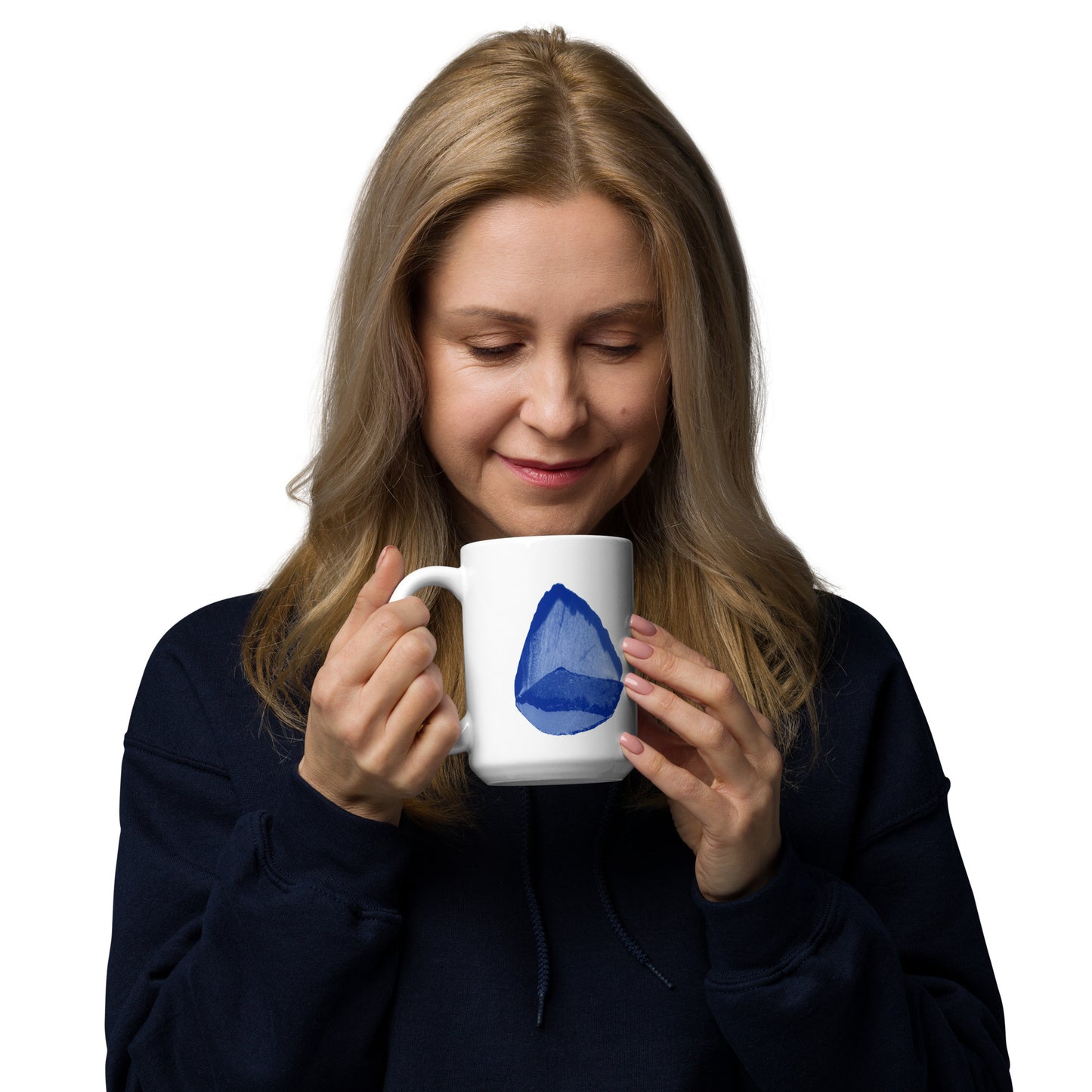 White glossy mug C