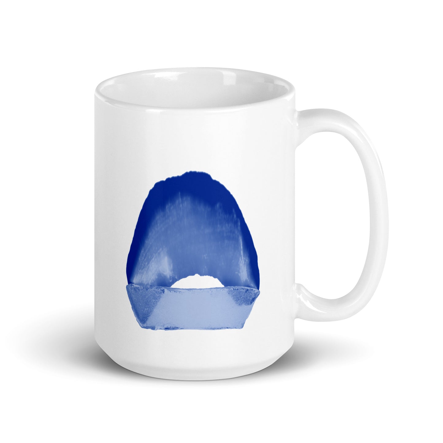 White glossy mug A