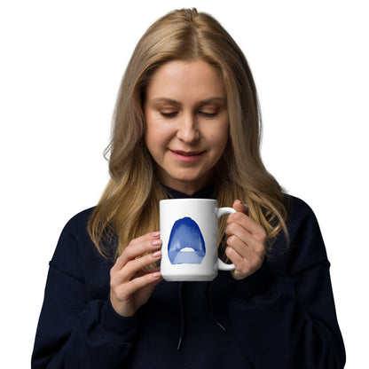 White glossy mug A