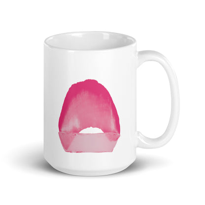 White glossy mug C