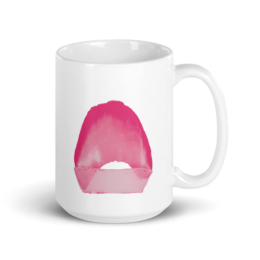 White glossy mug C