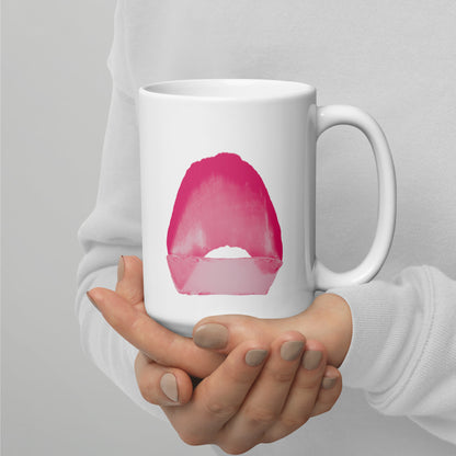 White glossy mug C