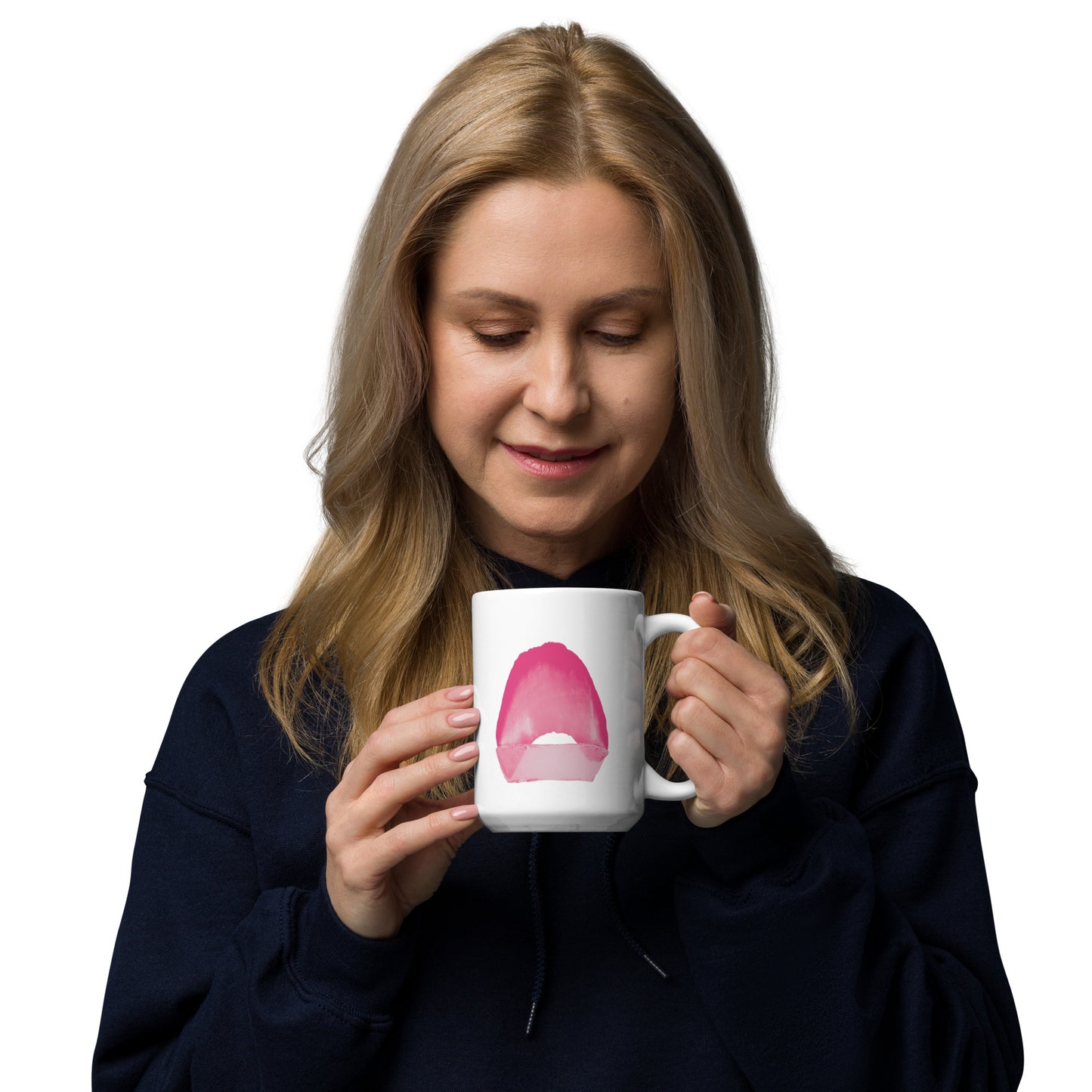 White glossy mug C